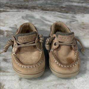 Sperry Kids Beige Moccasins
